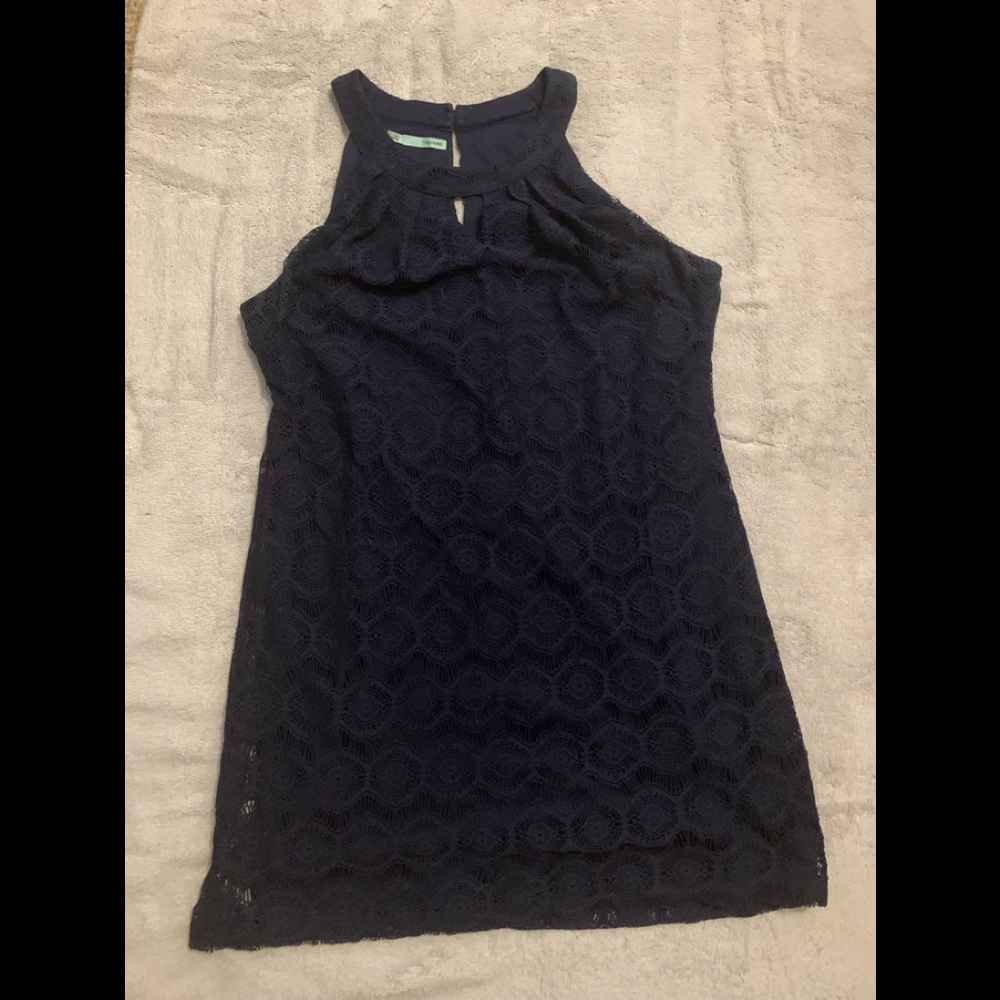 Maurice’s blue crochet knit dress - Navy